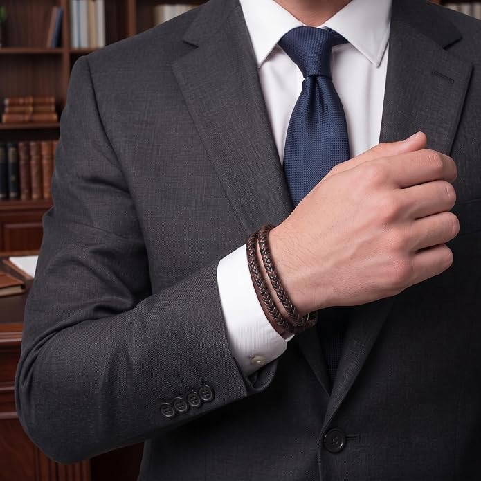 Unisex Leather Bracelet for Men & Women