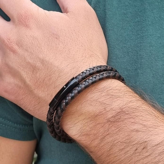 Unisex Leather Bracelet for Men & Women