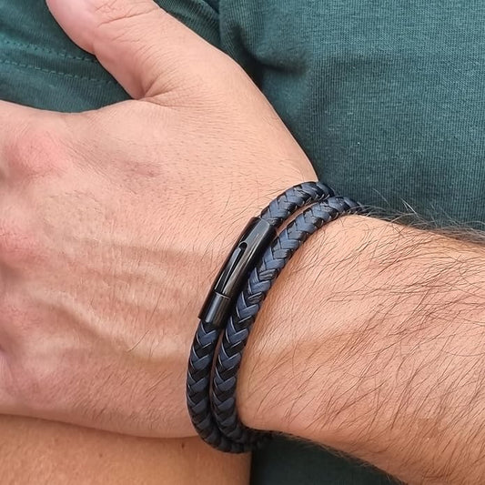 Unisex Leather Bracelet for Men & Women